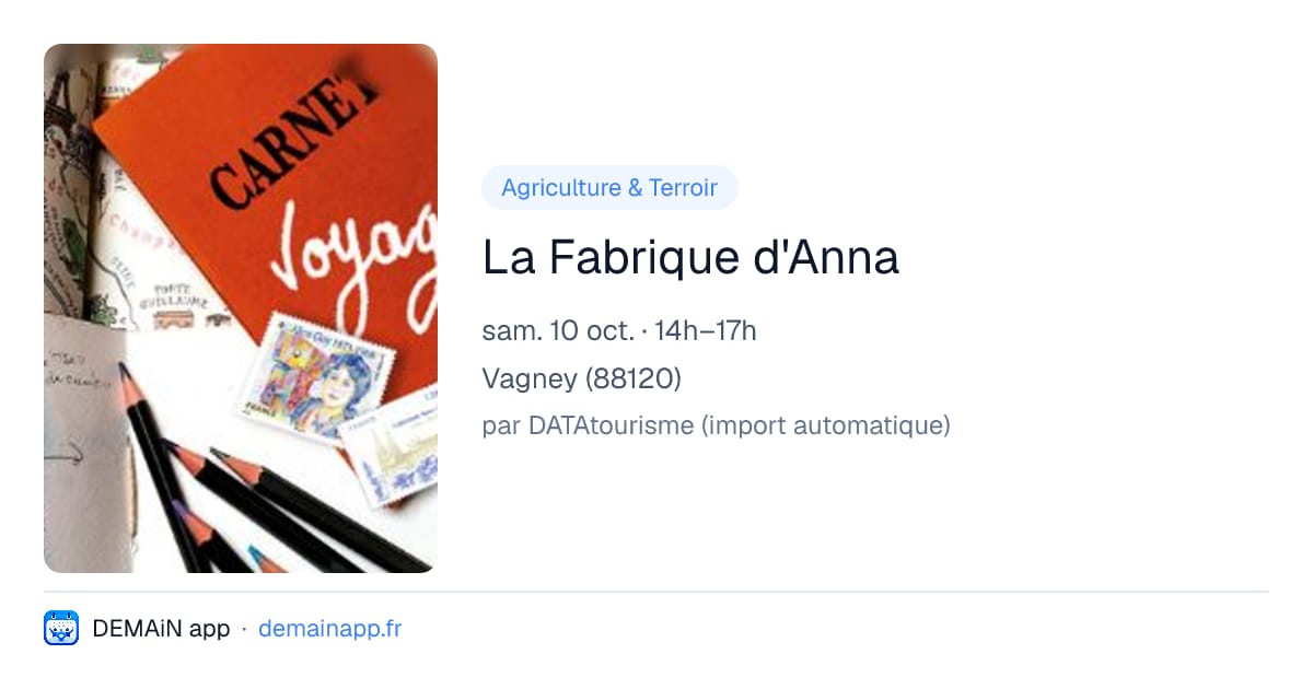 La Fabrique d'Anna — Vagney