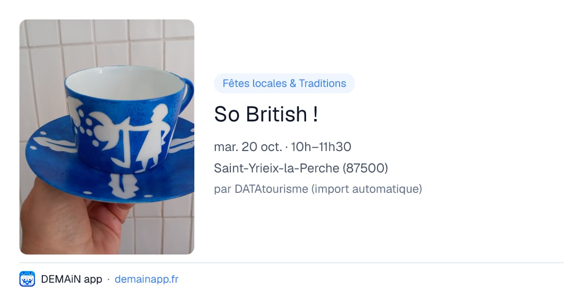 So British ! — Saint-Yrieix-la-Perche