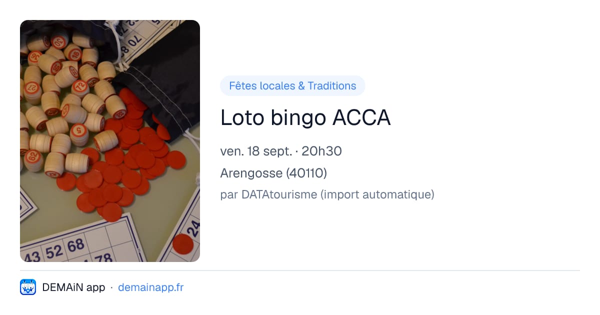 Loto bingo ACCA — Arengosse