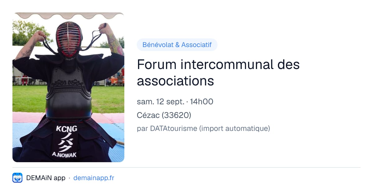 Forum intercommunal des associations — Cézac