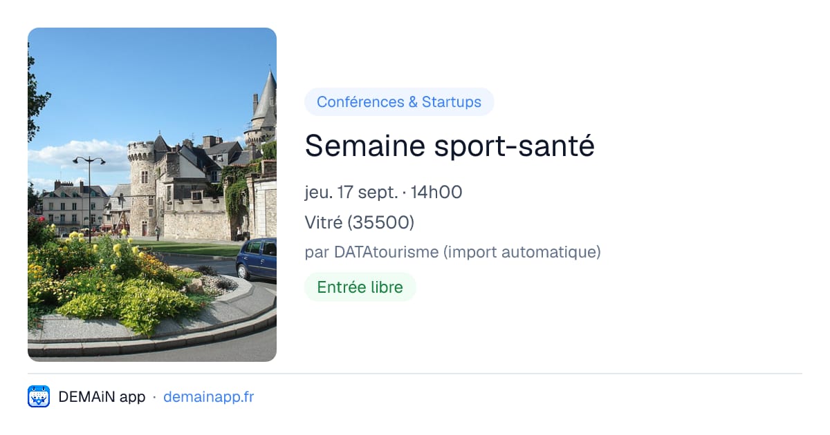 Semaine sport-santé — Vitré