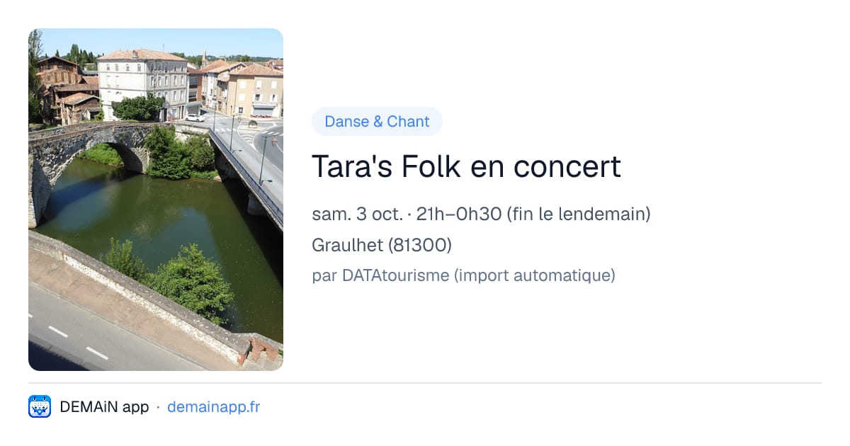 Tara's Folk en concert — Graulhet