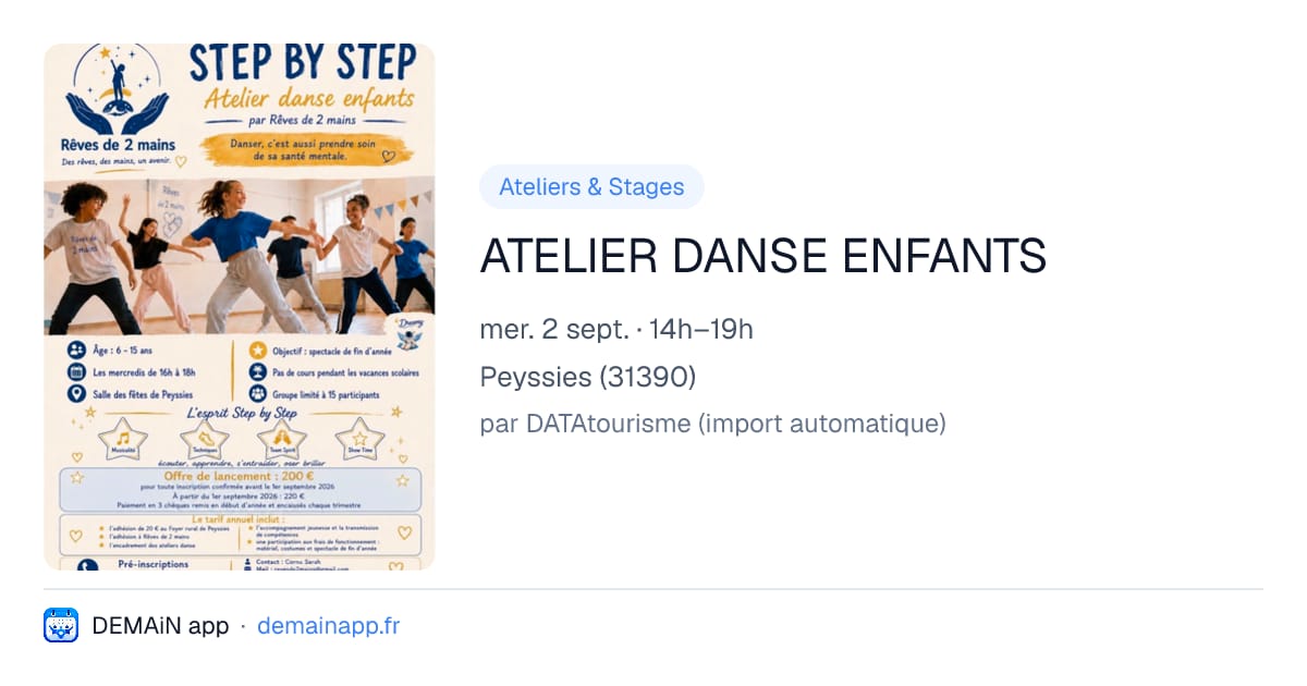 ATELIER DANSE ENFANTS — Peyssies