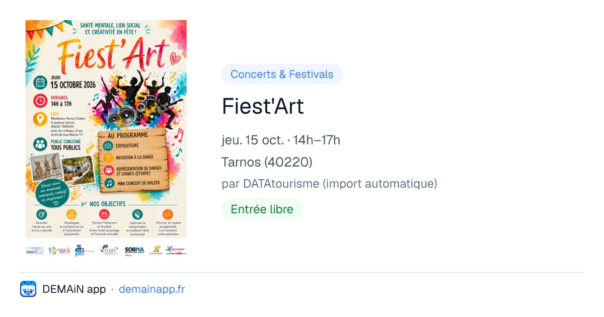 Fiest'Art — Tarnos