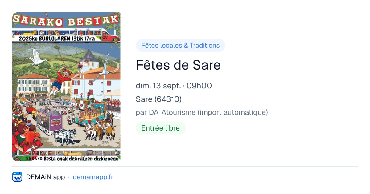 Fêtes de Sare — Sare