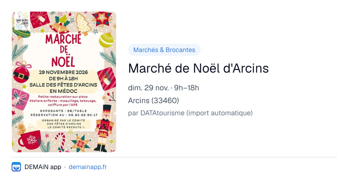 Marché de Noël d'Arcins — Arcins