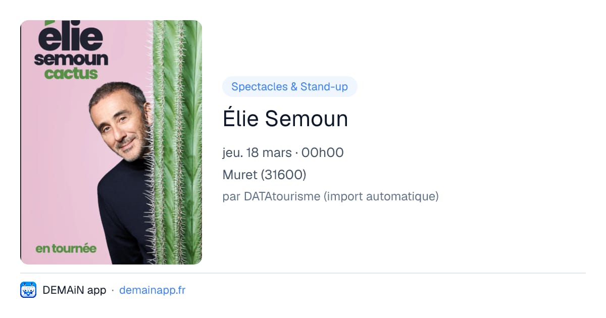 Élie Semoun — Muret