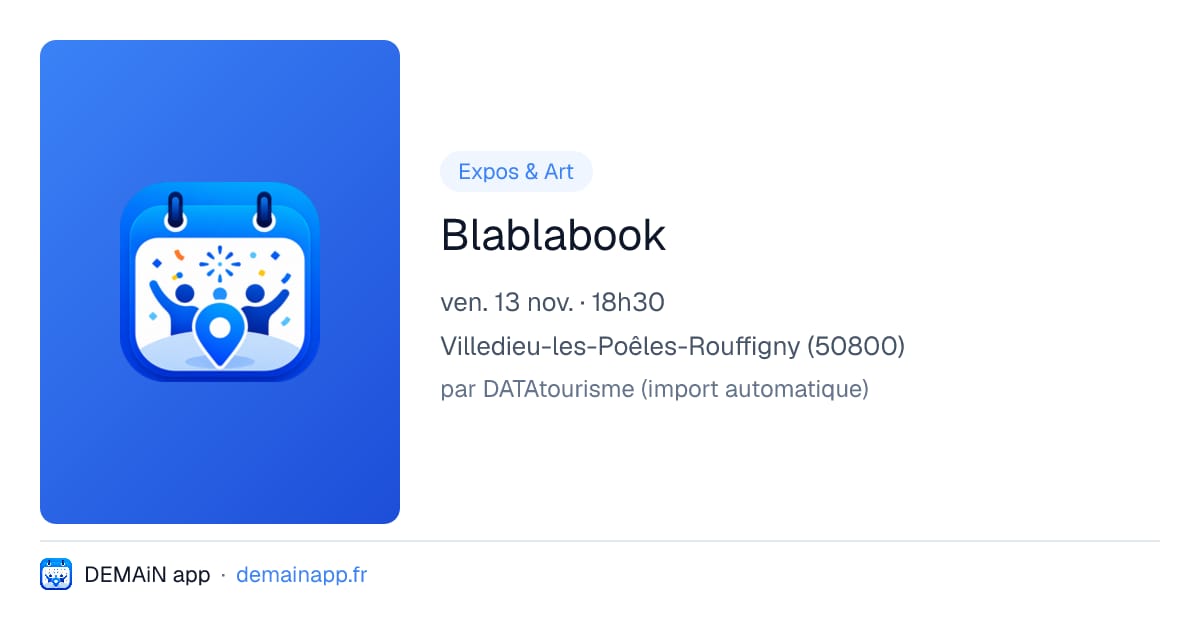 Blablabook — Villedieu-les-Poêles-Rouffigny