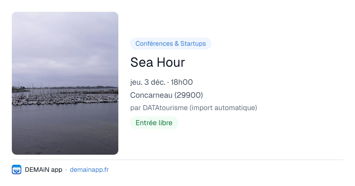 Sea Hour — Concarneau