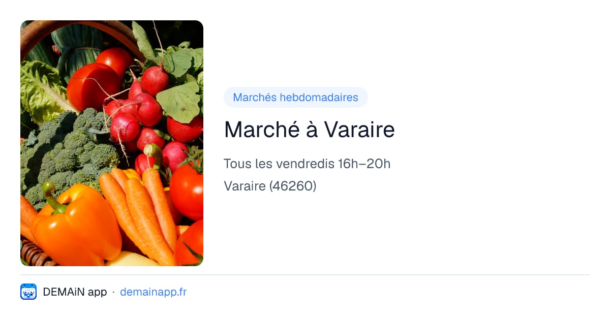 Marché à Varaire — Varaire
