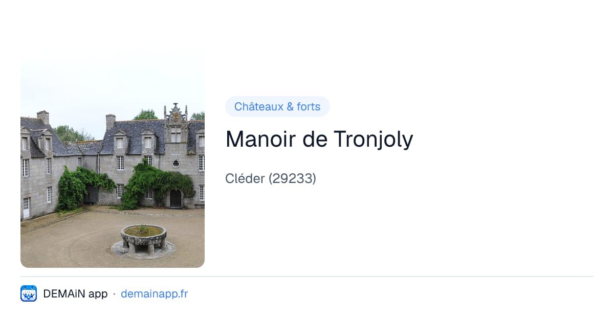 Manoir de Tronjoly — Cléder