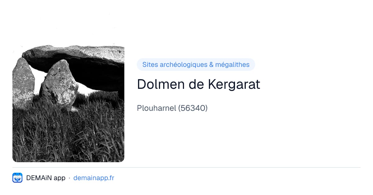 Dolmen de Kergarat — Plouharnel