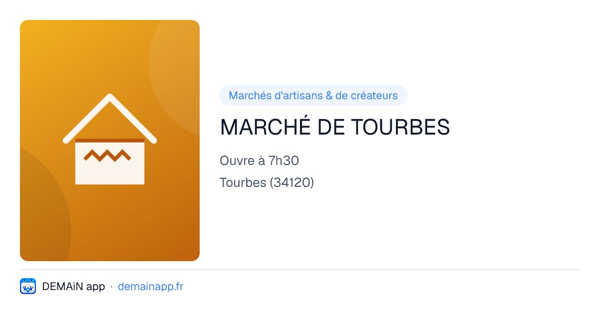 MARCHÉ DE TOURBES — Tourbes