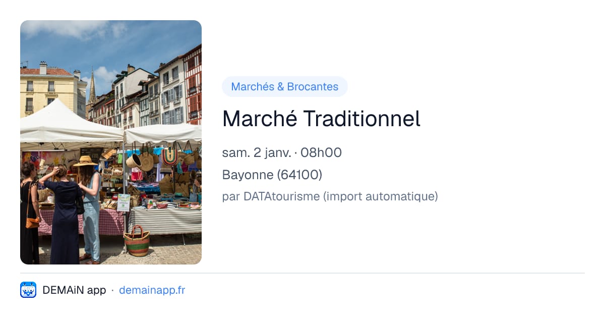 Marché Traditionnel — Bayonne