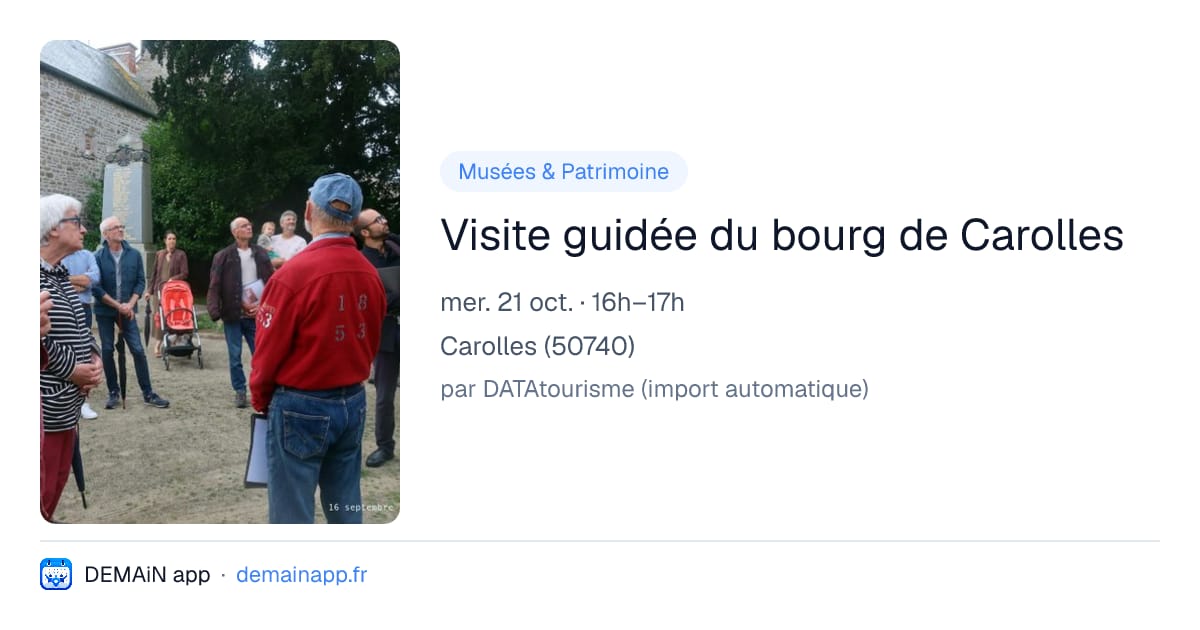 Visite guidée du bourg de Carolles — Carolles