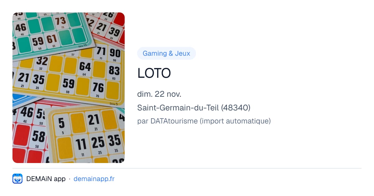 LOTO — Saint-Germain-du-Teil