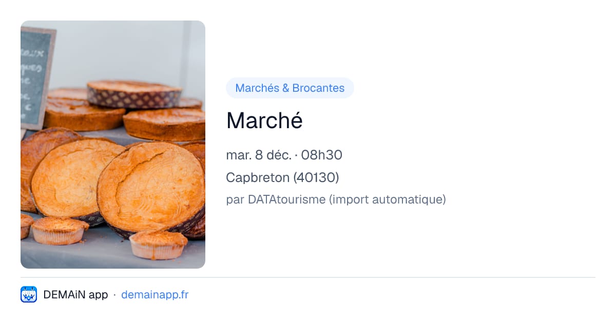 Marché — Capbreton