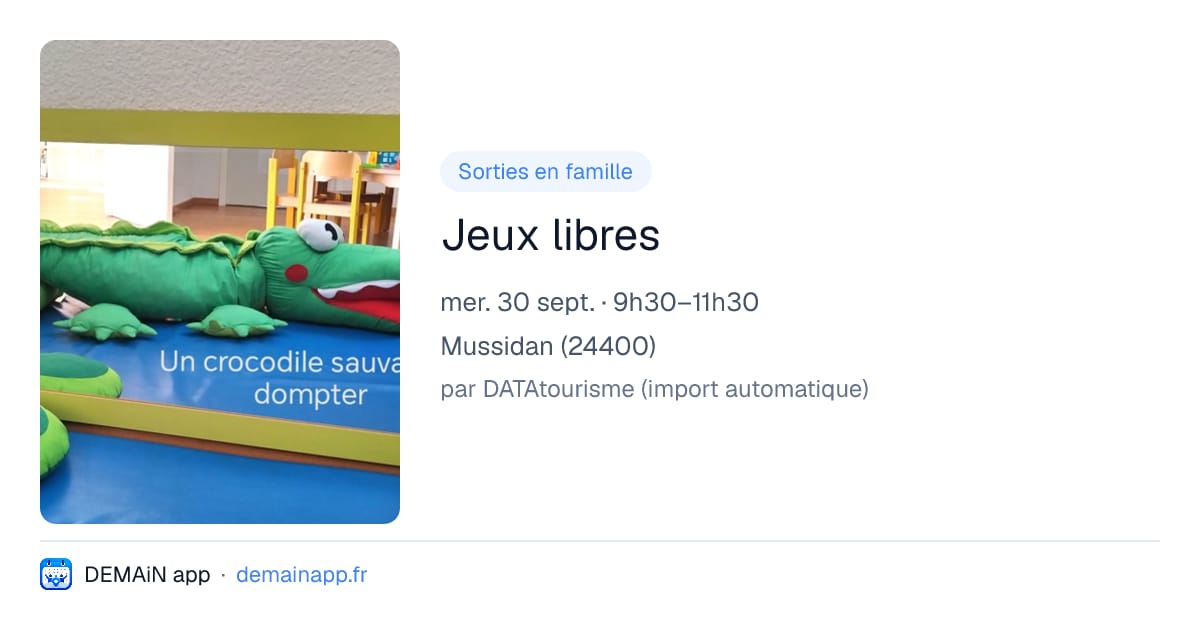 Jeux libres — Mussidan