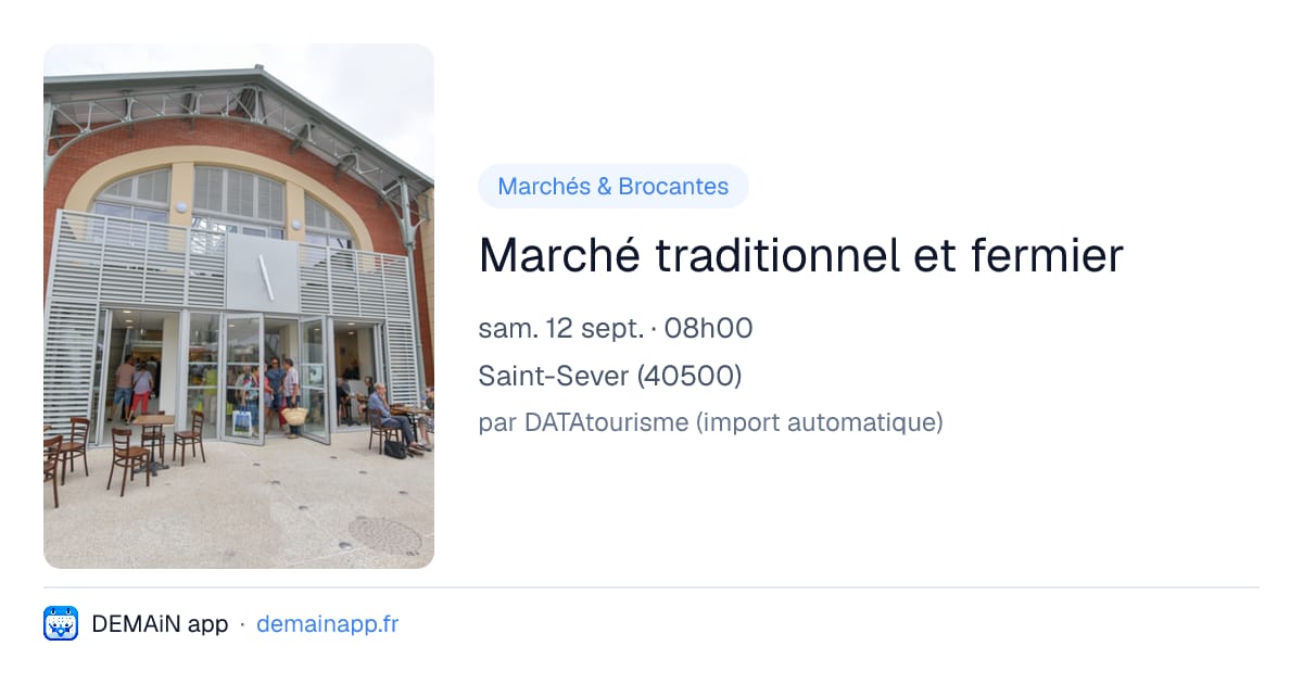 Marché traditionnel et fermier — Saint-Sever