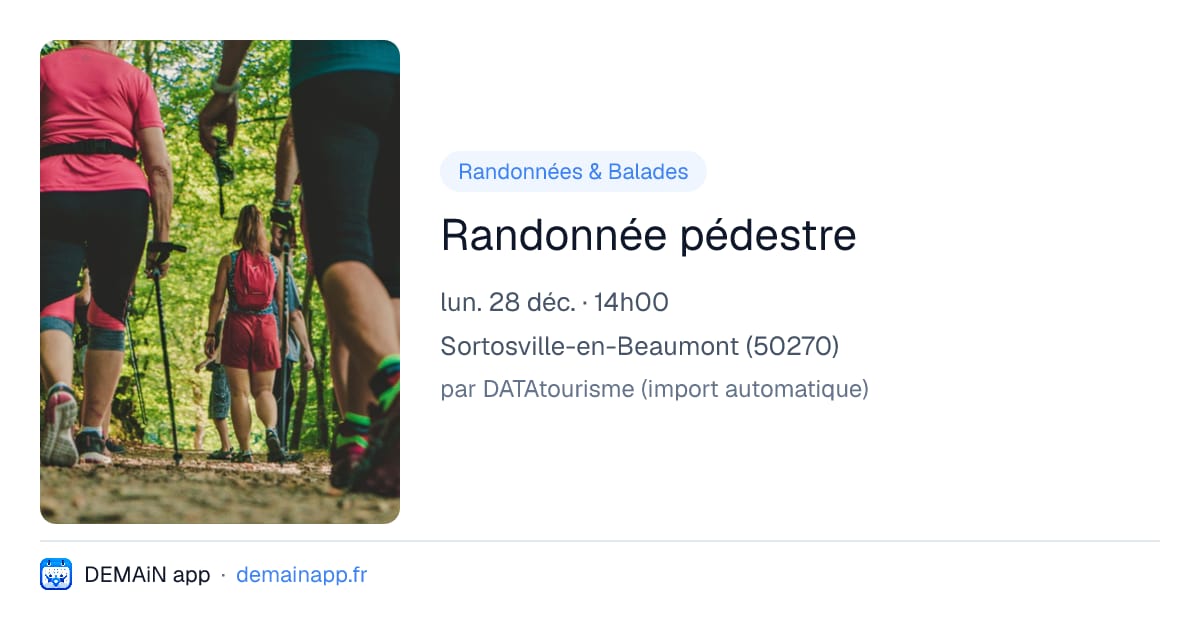 Randonnée pédestre — Sortosville-en-Beaumont