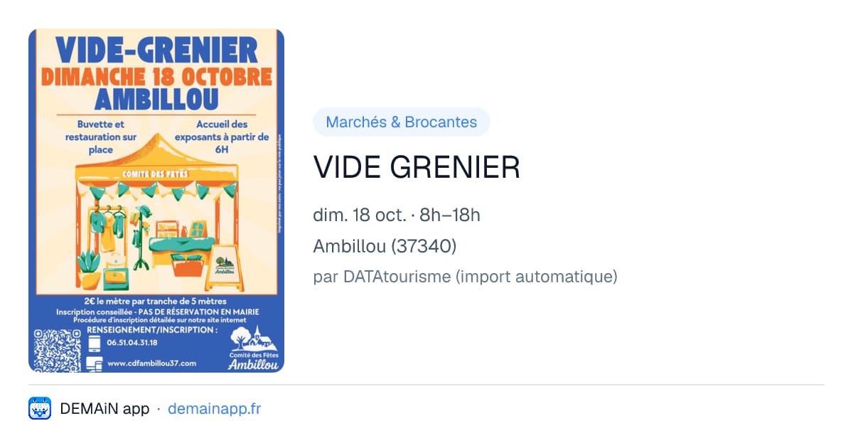 VIDE GRENIER — Ambillou