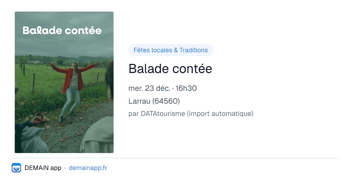 Balade contée — Larrau