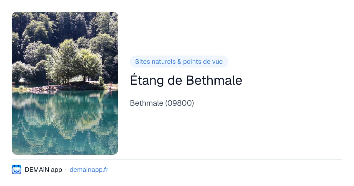 Étang de Bethmale — Bethmale