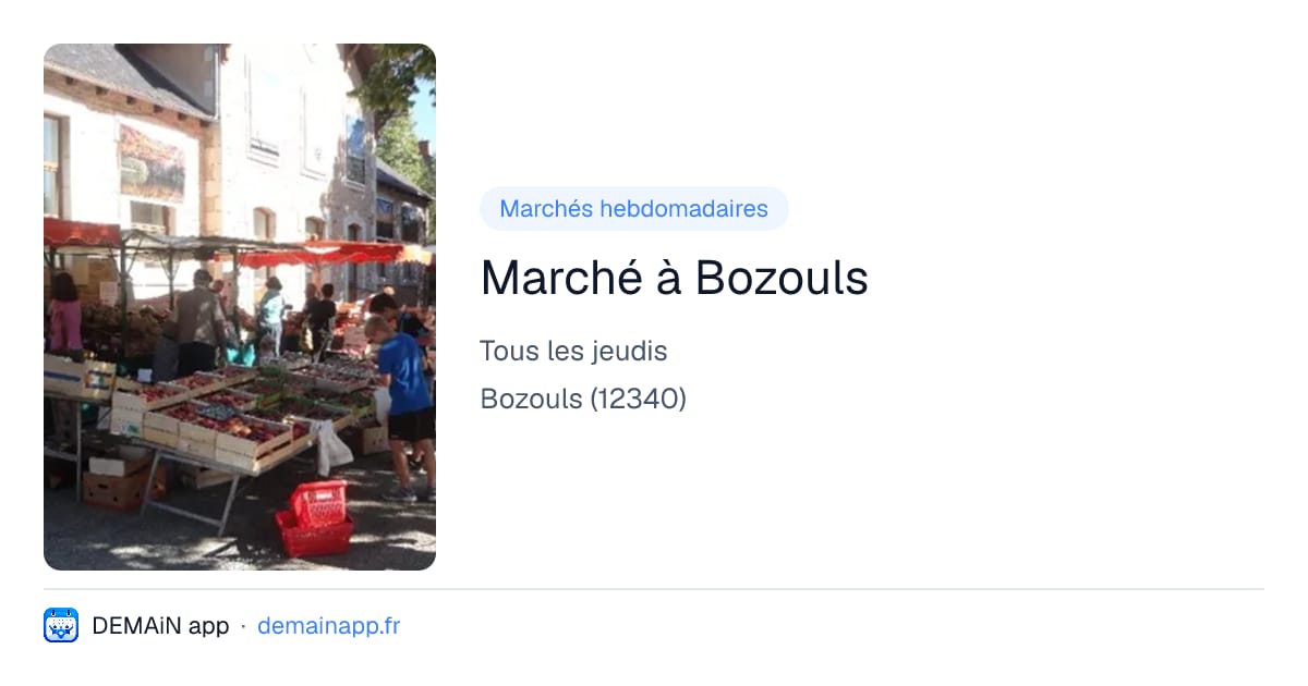 Marché à Bozouls — Bozouls