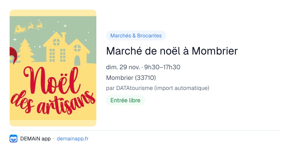 Marché de noël à Mombrier — Mombrier
