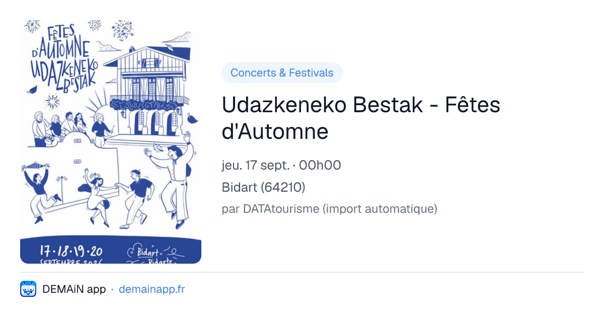 Udazkeneko Bestak - Fêtes d'Automne — Bidart