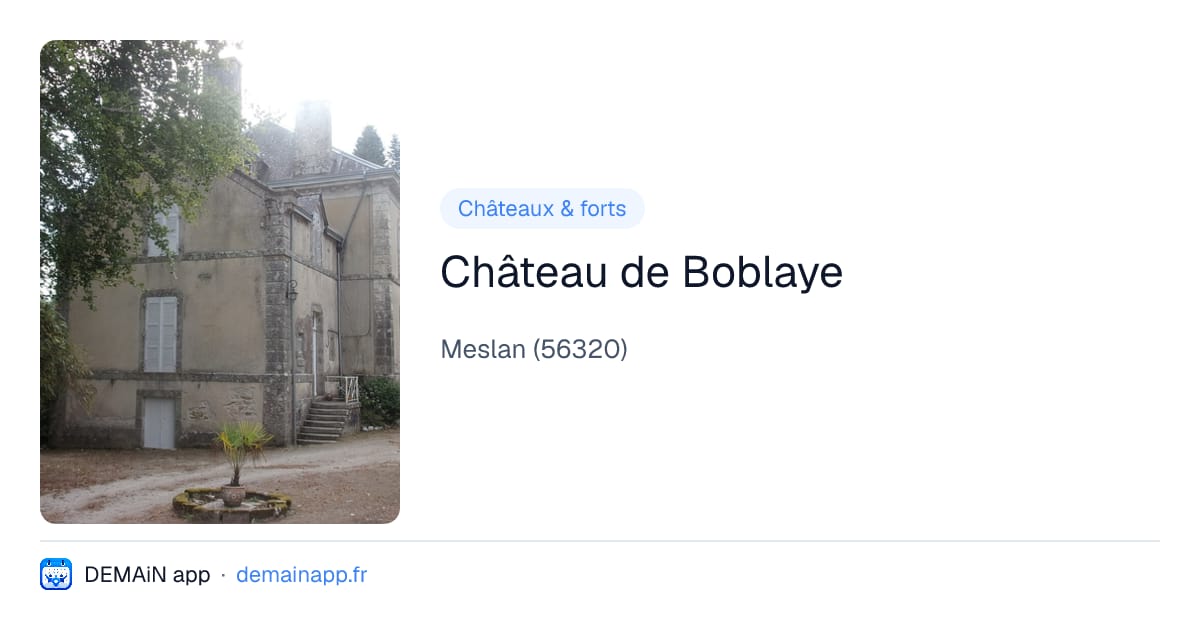 Château de Boblaye — Meslan