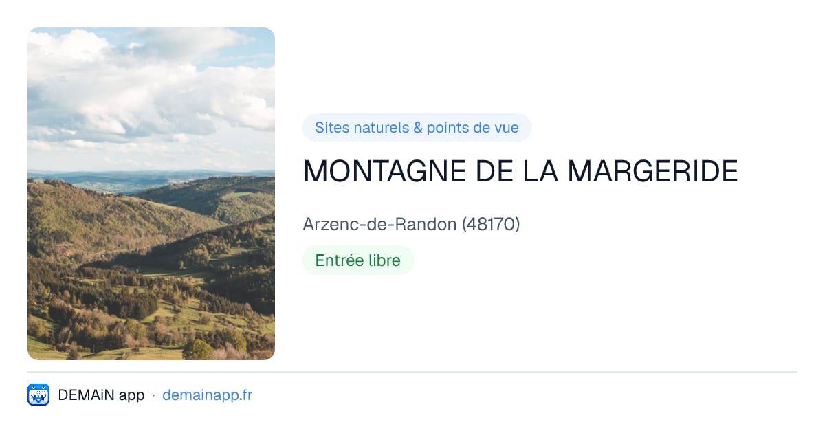 MONTAGNE DE LA MARGERIDE — Arzenc-de-Randon