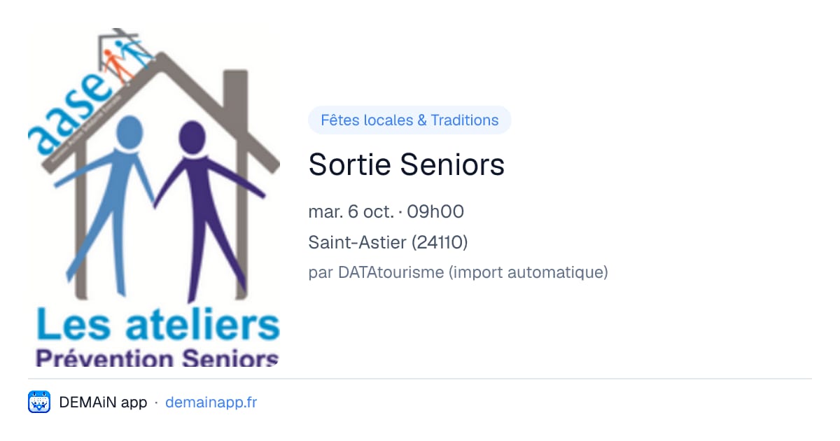 Sortie Seniors — Saint-Astier