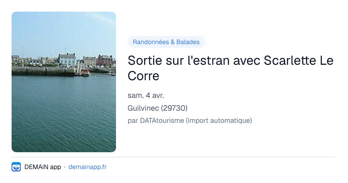 Sortie sur l'estran avec Scarlette Le Corre — Guilvinec