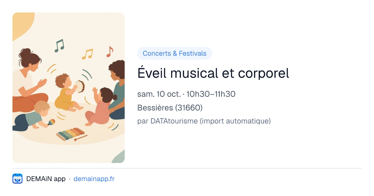 Éveil musical et corporel — Bessières