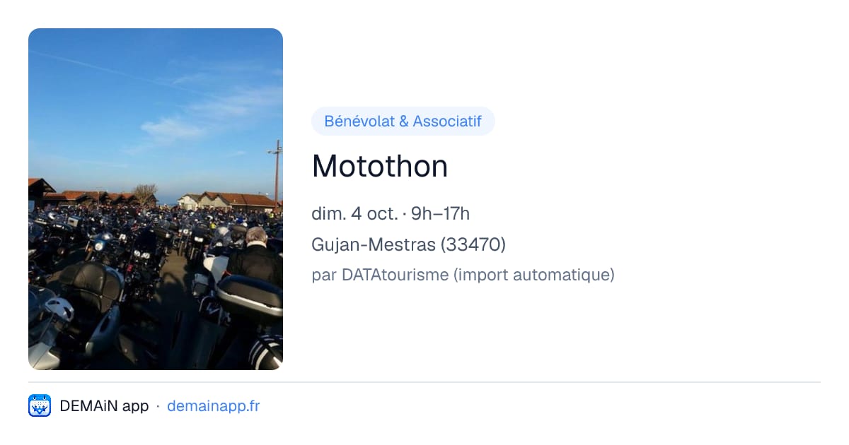 Motothon — Gujan-Mestras