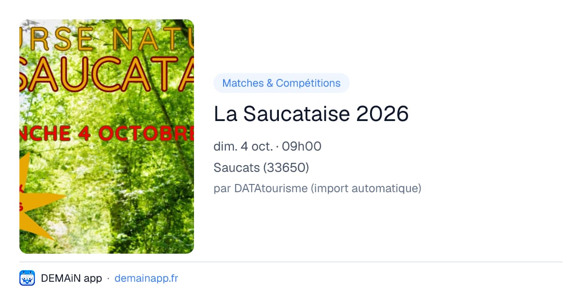 La Saucataise 2026 — Saucats