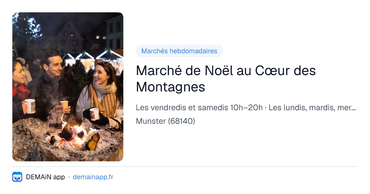 Marché de Noël au Cœur des Montagnes — Munster