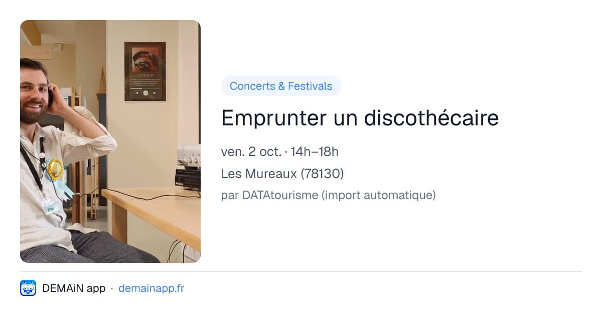 Emprunter un discothécaire — Les Mureaux