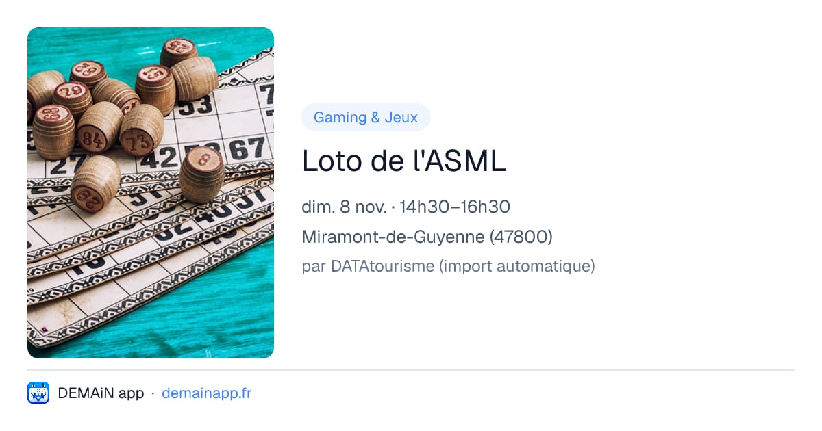 Loto de l'ASML — Miramont-de-Guyenne