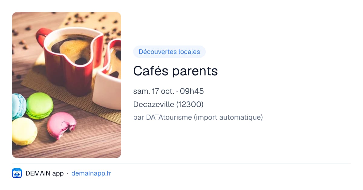 Cafés parents — Decazeville