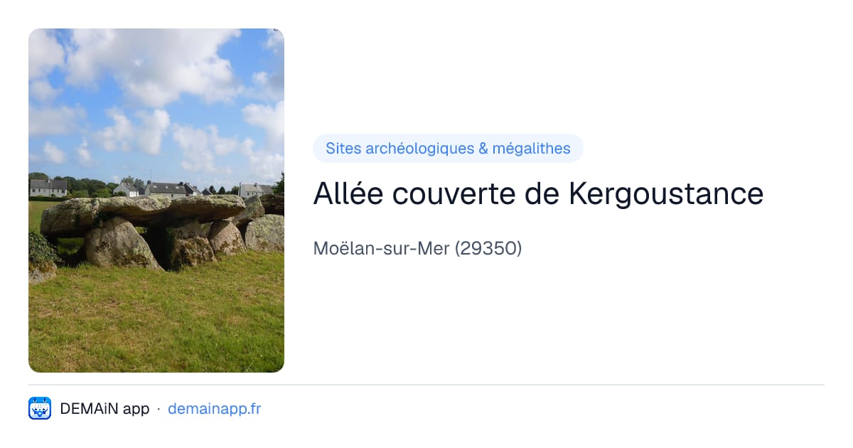 Allée couverte de Kergoustance — Moëlan-sur-Mer