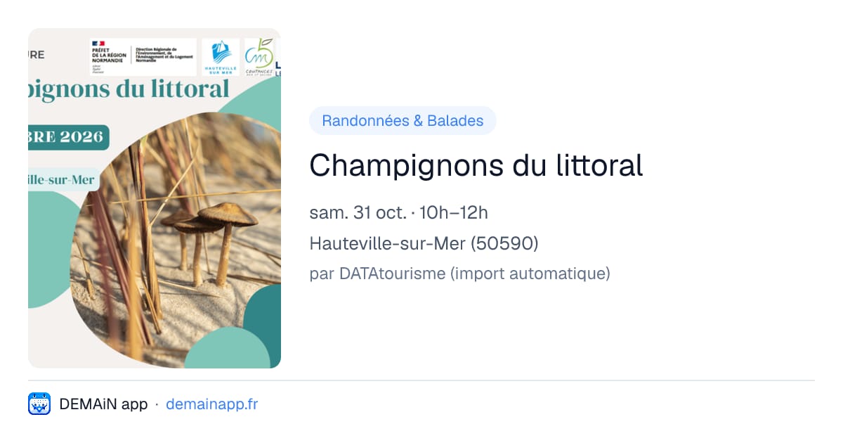 Champignons du littoral — Hauteville-sur-Mer
