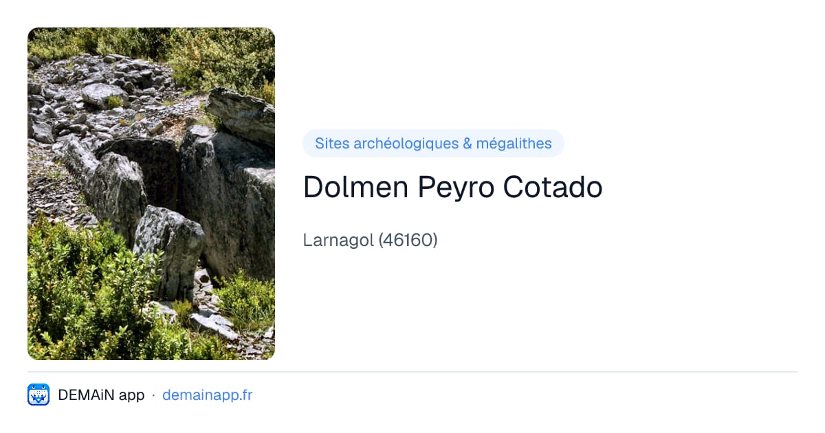 Dolmen Peyro Cotado — Larnagol