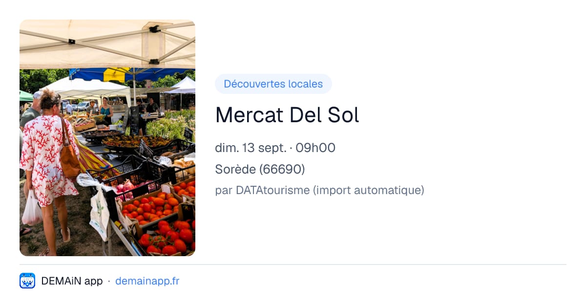 Mercat Del Sol — Sorède