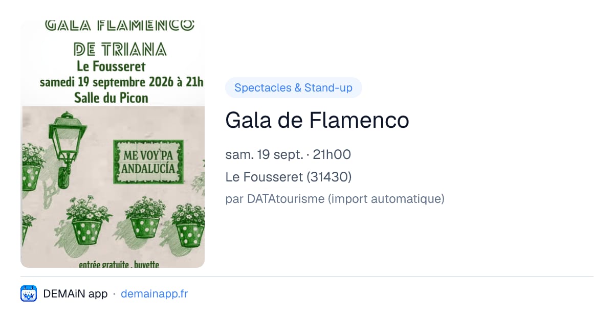 Gala de Flamenco — Le Fousseret