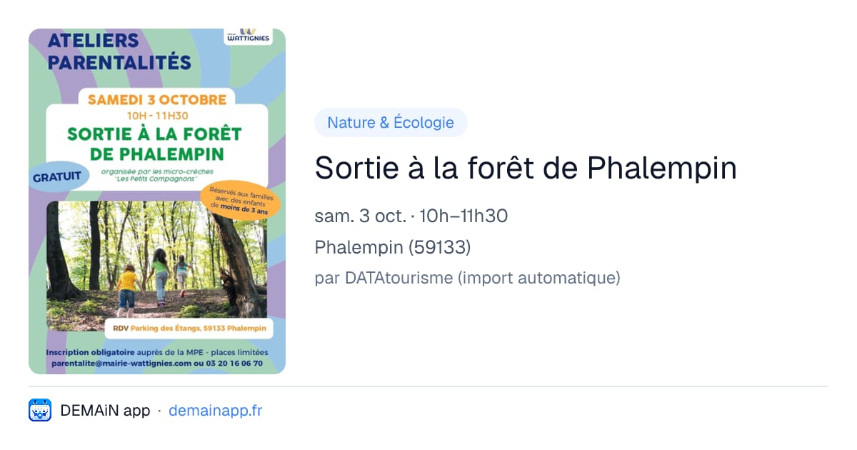 Sortie à la forêt de Phalempin — Phalempin