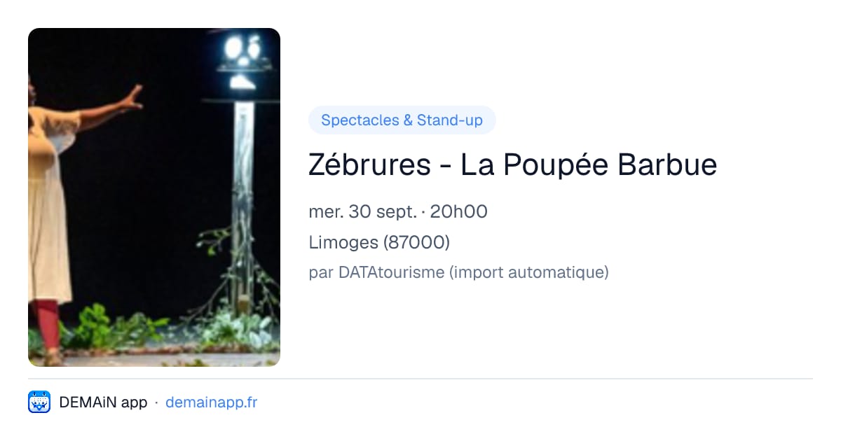 Zébrures - La Poupée Barbue — Limoges
