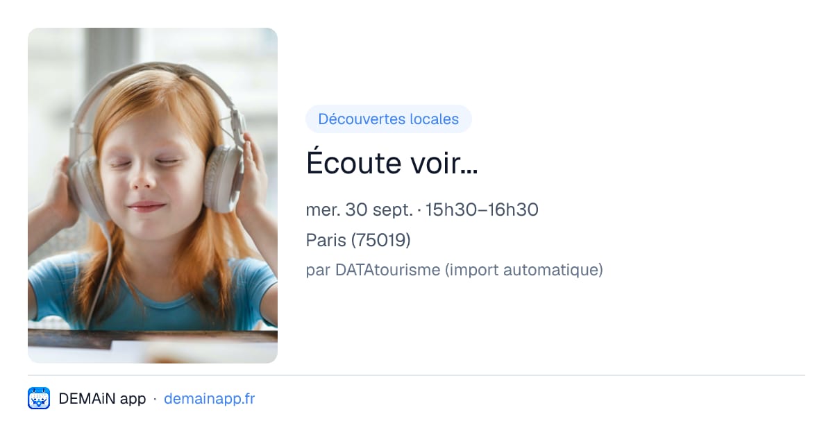 Écoute voir... — Paris