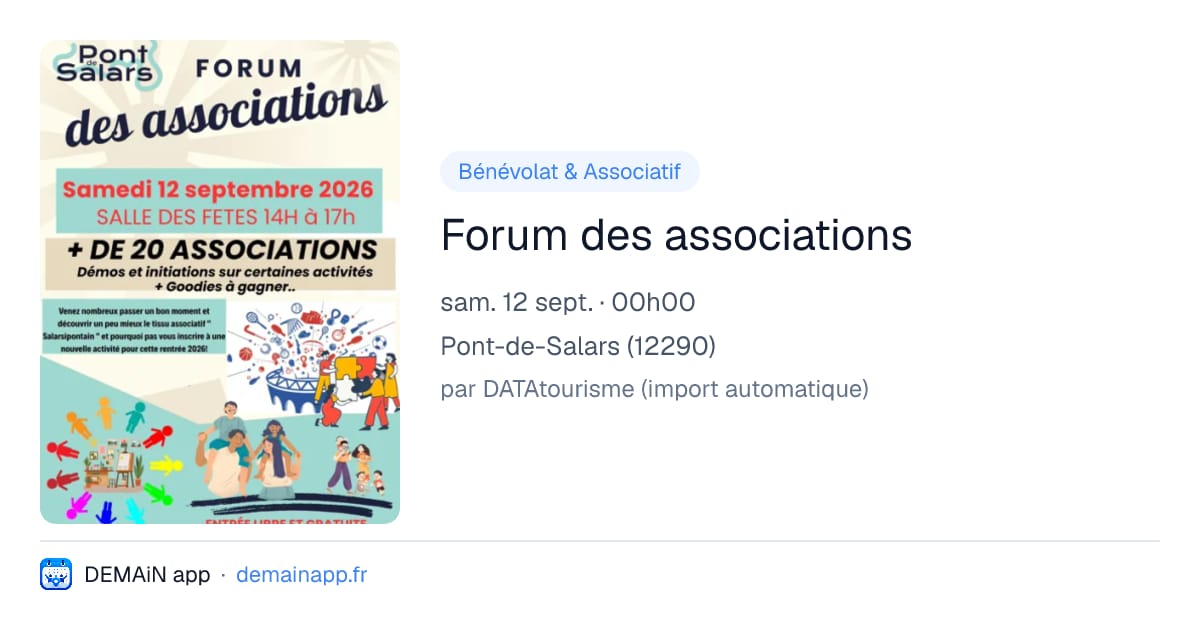 Forum des associations — Pont-de-Salars